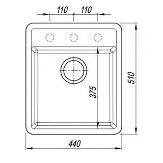 Кухонная мойка Florentina Пьемонт 440 песочный